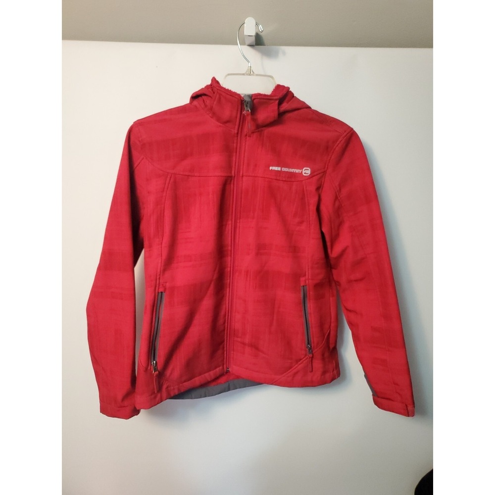 Free Country Jacket Women's Medium Fleece Lined Ski Coat Ladies Rose